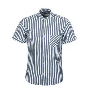 엣지애 남성 스트라이프 차이나카라 셔츠 MCTCT5144S1남자 캐주얼 패션 줄무늬 반팔 여름