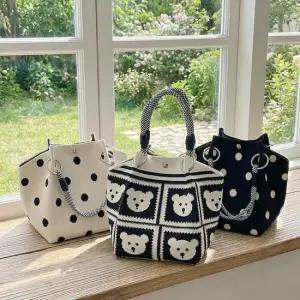 미니 니트 로프 손가방 토트백 16종