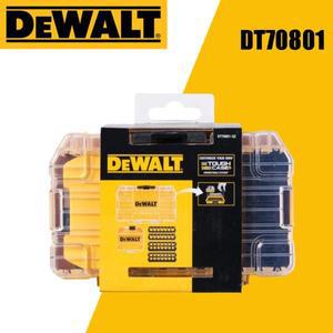 DEWALT 오리지널 터프 케이스 보관 투명 뚜껑, 탈착식 트레이 스태킹 나사 비트, 액세서리 거치대, DT70801