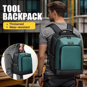 공구 배낭, 다용도 포켓 전기 기술자용 가방 (패딩 처리된 노트북 수납공간 포함), 내구성  정리함
