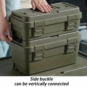 휴대용 운반 케이스 전문가용  도구 상자 보관 정리함 하드웨어 부품 이중층 캠핑