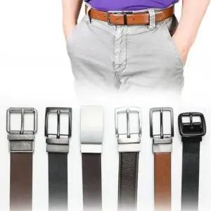 [패션] 3사이즈 1개 캐주얼 양면벨트 리버시블 남성 여성 수동벨트 민자벨트 정장 혁대