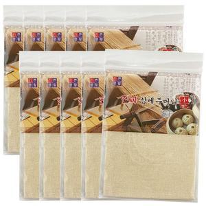 진짜 삼베주머니소 x10개천연 면보자기 한약 14x19 학교 관공서 삼베보자기 육수망 찜보자기 면주머니