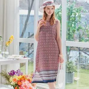 라페어 페르시안 루미 레드 인견 원피스 LWOEC909-RE1239787