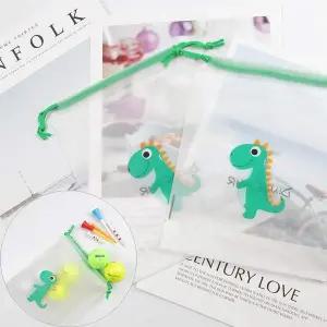 여행 공룡 젖은옷 소품 반투명 비닐주머니 소1P