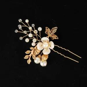 U자비녀 혼주뒤꽃이 골드 혼주뒤꽂이 비녀 U자비녀