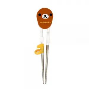 리락쿠마 스텐연습용젓가락(얼굴)(브라운)