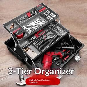 툴케이스 그린린 3단 접이식 공구함 휴대용 정리함 전기 기술자 가정 수리 하드웨어 보관 빈