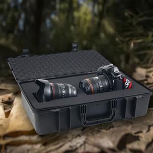 방수 방진 휴대용 플라스틱 공구 상자/면 포함, 야외 장비 보호 케이스 사진 보관