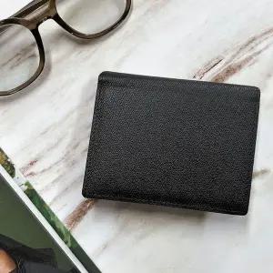 슬림중지갑 빈티지 반지갑 기본형 디자인 가죽중지갑 블랙