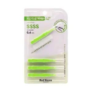 어금니칫솔 덴탈 치간칫솔 I형 4p세트 위생 0.4mm 가