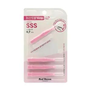 덴탈 치간칫솔 4p세트 0.7mm 위생 어금니치간칫솔 I형