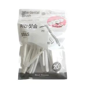 덴탈 프리미엄 치간 칫솔 L형 20P 04치mm 치실
