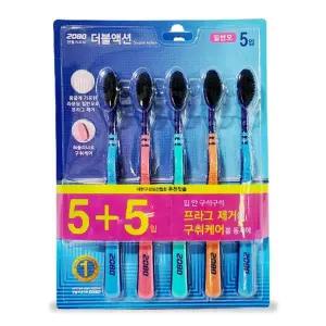 [셀러에이드]칫솔 더블액션 틈새세정 은나노칫솔 어금니칫솔 10개입