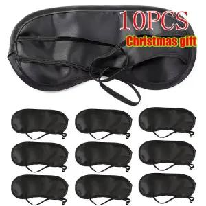 수면안대 크리스마스 10개 호텔 일회용 안대 항공 여행 수면 빛 차단 통기성 단색