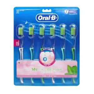 녹차 치솔 초미세모 그린티 오랄비 칫솔 6개 코탄력