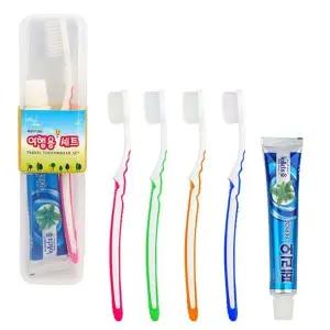 세트 양치 색상랜덤 칫솔 휴대용 여행 회사 학교 양치