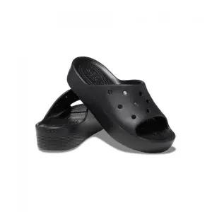 CROCS 여성 클래식 플랫폼 슬라이드 BK (24SWSD208180)