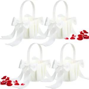 결혼 기념일을 위한 소박한 꽃바구니 4종 결혼식 연회 파티 용품(디테일 스타일)