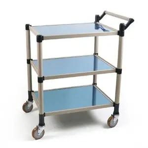 업소용 스테인리스 3단 이동식 카트 대용량 다용도 운반차 주방