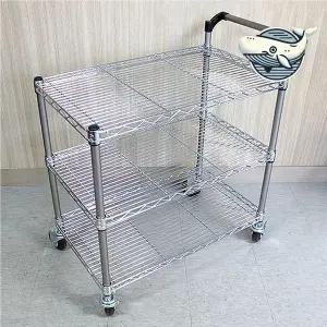 실용적 다목적 스테인리스 서빙 카트 주방 대형 이동식트레이