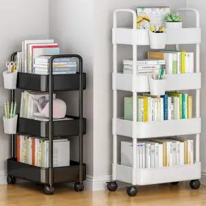 트롤리 이동식 카트 3단 주방 철제 정리함 대용량