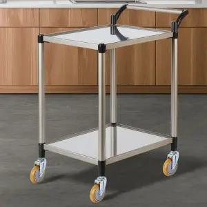 중/와인서빙카 스텐2단서빙카트 그릇회수 식당카트 중/와인 다용도