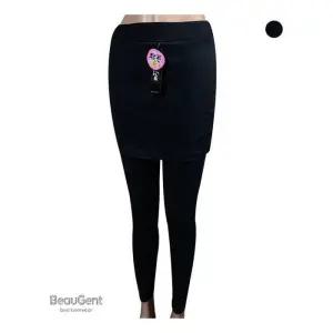 [주식회사 브이와이][JH4R74Q6_51IB]두껍지않는 기모 치마레깅스 요가하의 (29892