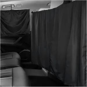 NYTKL 3PCS 차량 개인정보 보호 커튼 후방 창문 음영 2개가 있는 암막 분할 자동차 선쉐이드 스크린 커버가