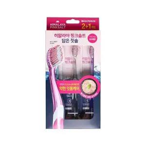 히말라야솔트 핑크솔트칫솔 히말라야초극세모 핑크솔트