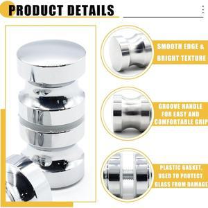 와인 캐비닛용 세련된 단일 구멍 유리 도어 핸들 - 304 스테인레스 스틸 및 알루미늄 합금 구조