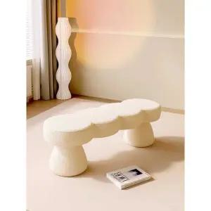 감성 벤치 구름 양털 벤치의자 인테리어 북유럽 양털소파