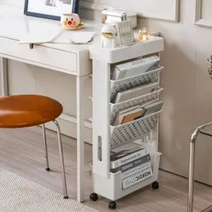 북카트 이동식 북트롤리 책꽂이 바퀴 틈새 책상