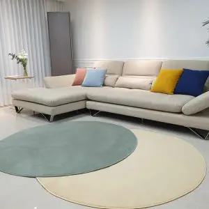 원형 러그 카페트 단모 인테리어 심플 소프트