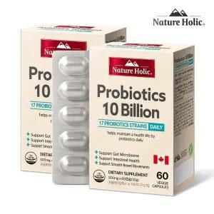 네이처홀릭 캐나다 100억 유산균 2박스 총120캡슐 4개월분