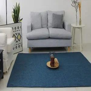 슈마켓 자가드 크로스 카페트 러그 네이비170X230