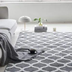 슈마켓 북유럽풍 체인 극세사 러그 그레이150X200