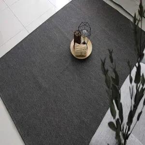 슈마켓 자가드 크로스 카페트 러그 차콜150X200