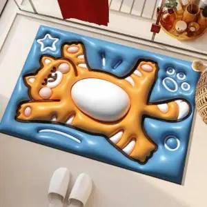 순간흡수 규조토 착시 발매트 3d 입체 화장실 매트