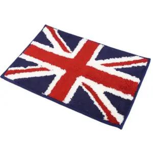 현관 발매트 주방 현관 극세사 유니언잭플래그 50x30