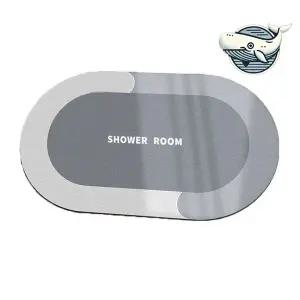 투톤 물흡수 발매트 욕실 디자인 실용 발매트 욕조앞매트