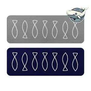 모던 피쉬퀼트 주방 발매트 대형 면소재 씽크대매트 부엌매트