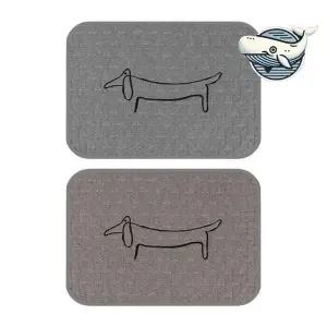 귀여운 강아지 디자인 면발매트 주방용 발판 씽크대매트 부엌매트