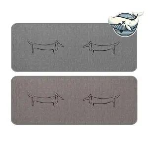 강아지 패턴 발매트 현관 욕실 주방 사용 씽크대매트 부엌매트