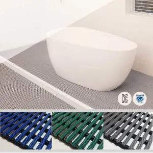 슈마켓 안심 논슬립 사각튜브 롤매트 1M단위/회색 욕실 미끄럼방지