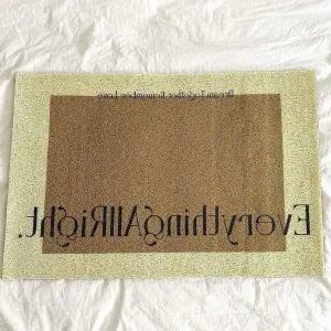 현관 발매트 브라운 야외 미끄럼방지매트