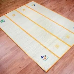 4단 왕골돗자리 제사 접이식 왕골 카페트 매트 접이식왕골돗자리