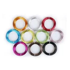 칼라 JCU557D4 철사 알루미늄 와이어 아트 공예 철사 2mmx16M