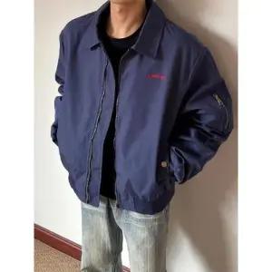 자수 힙합 쇼트 남자블레이저자켓 항공 칼라 와이드 전마 점퍼 봄자켓 커플 ible1