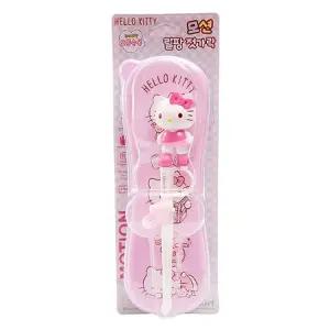 헬로키티 모션 젓가락 깊은와이드 케이스 세트/어린이/연습/교정/유아/키즈/저분/젓가락질/아이/아동/초등